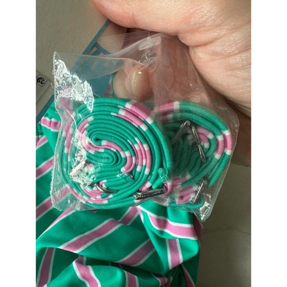 NWT Draper James Prep In Your Step Draped Bandeau One Piece Swimsuit Size Small - Picture 5 of 11